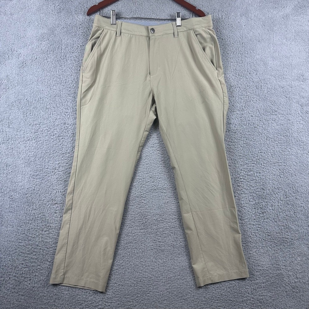 Adidas Ultimate365 Golf Pants Mens 33x30 (Fits 33x28) Tan Stretch DZ5702